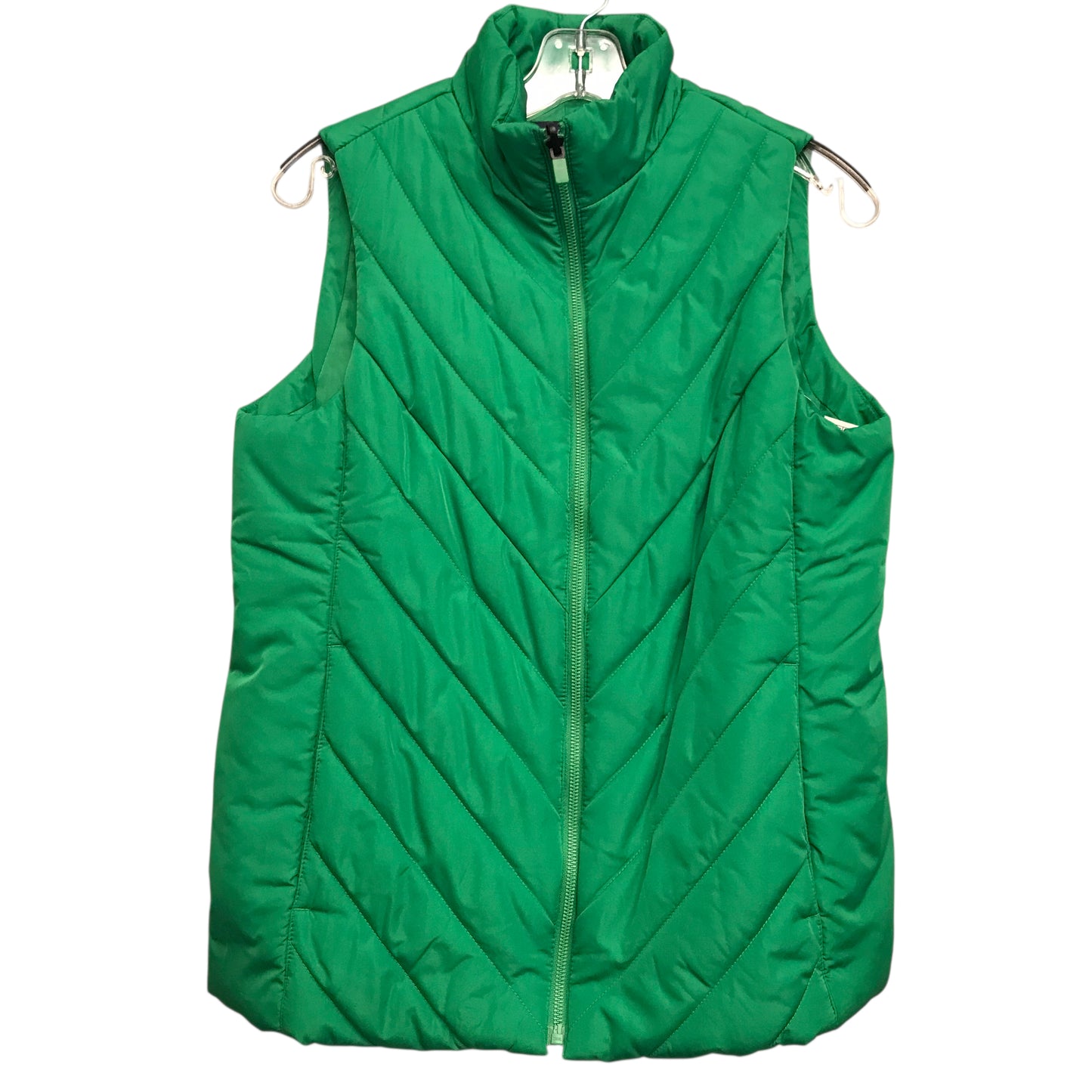 Vest Puffer & Quilted By Lands End In Green, Size:S