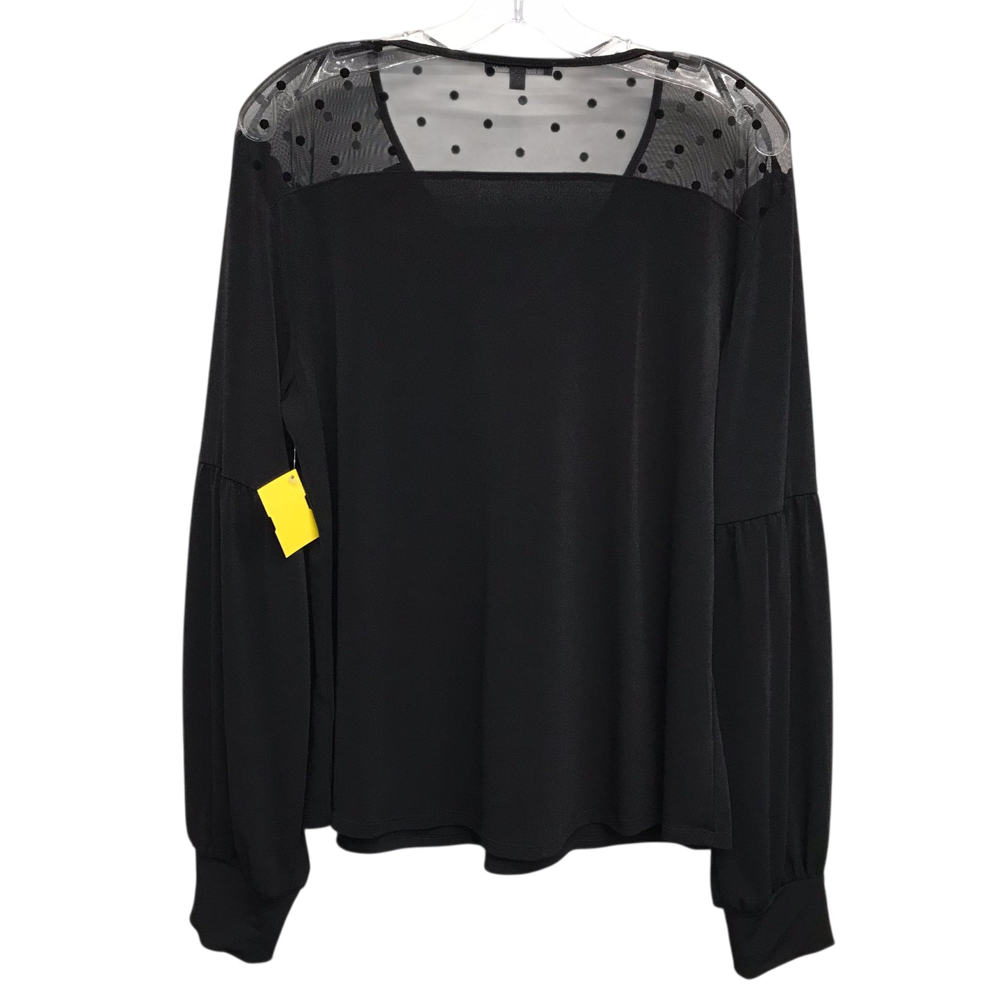 Top Ls By Adrianna Papell In Black, Size:Xl