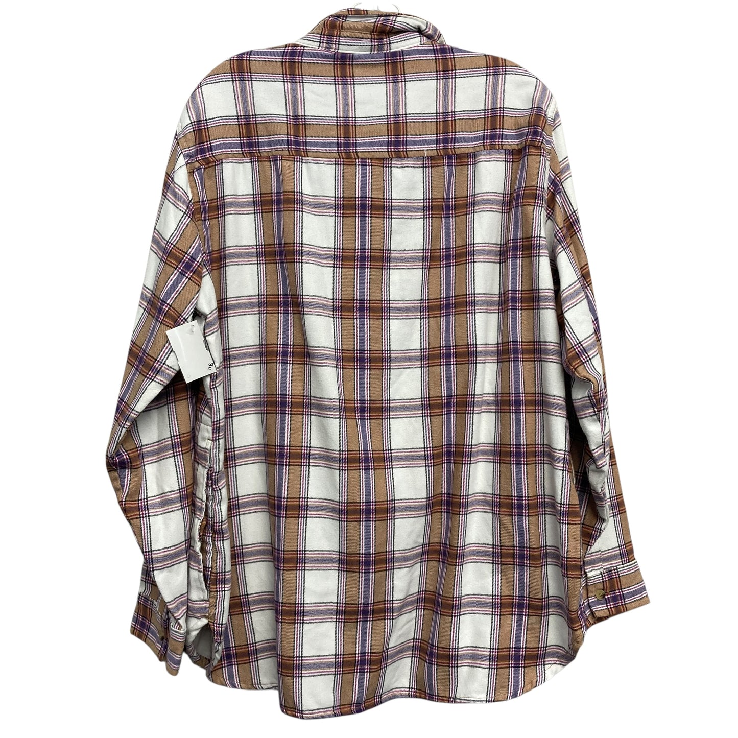 Top Ls By Jachs Girlfirend In Plaid Pattern, Size:Xl