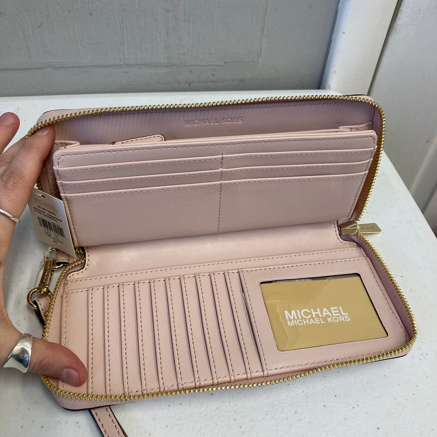 Wristlet Designer By Michael Kors In Pink, Size:Medium