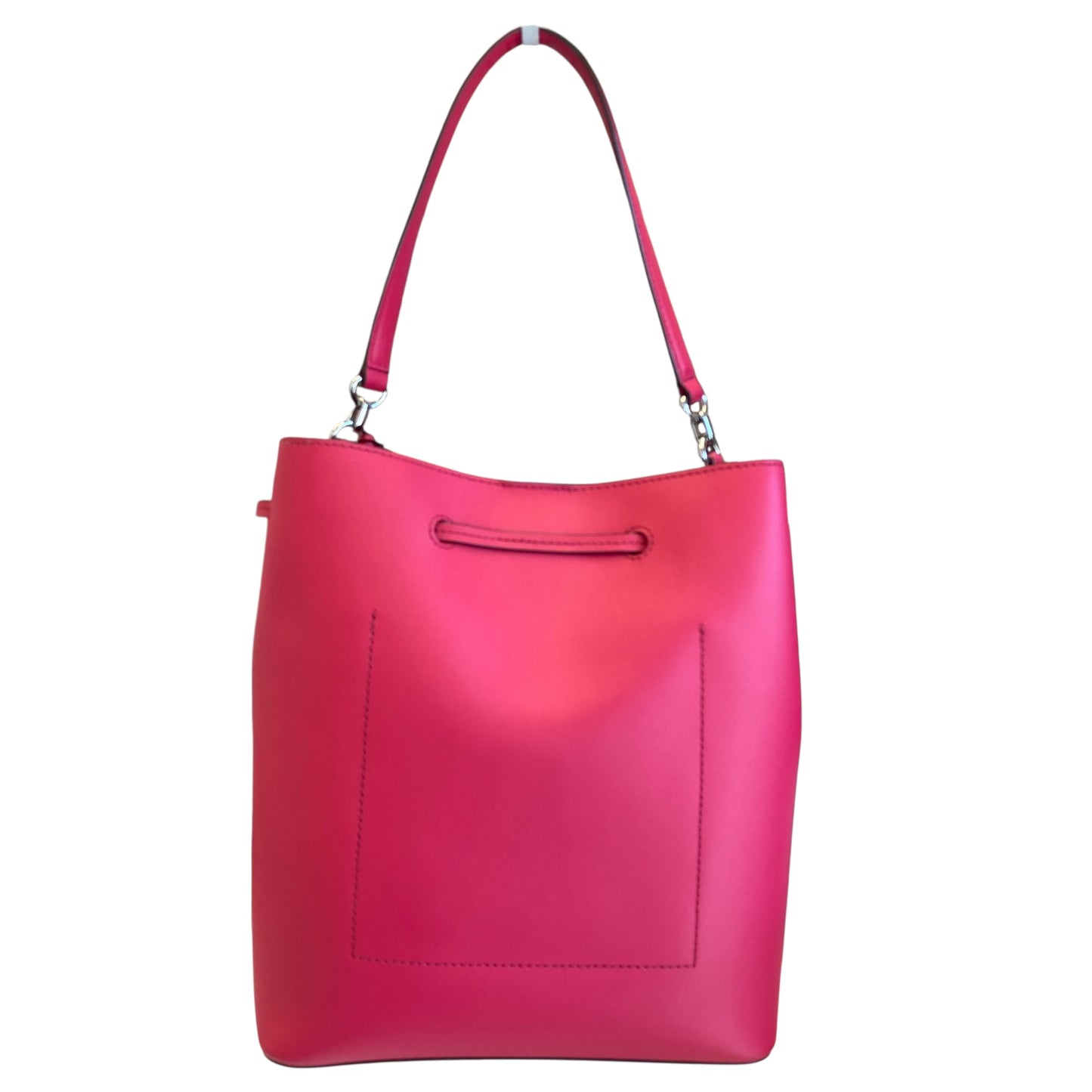 Handbag Leather By Ralph Lauren In Magenta, Size:Large