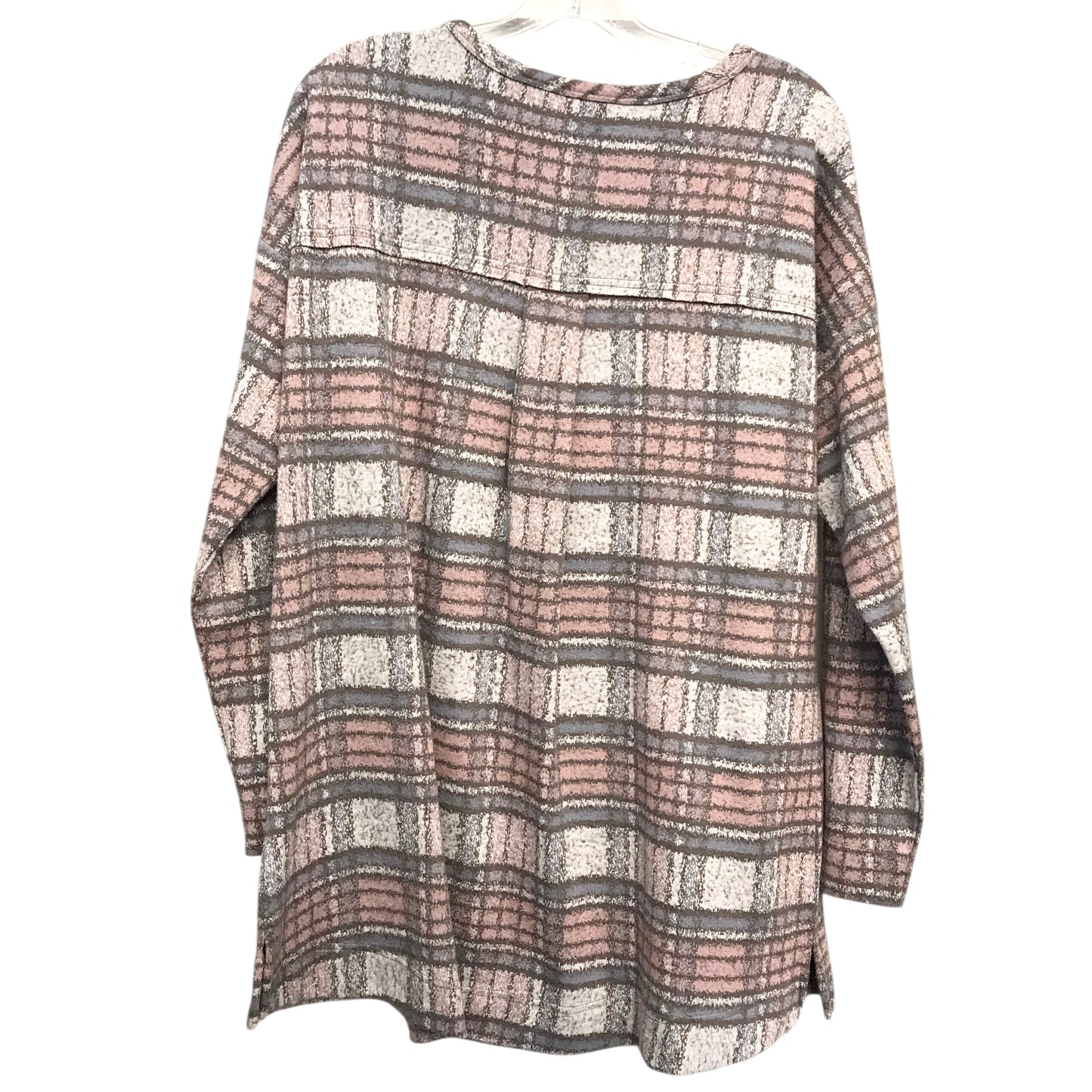 Top Ls By Soft Surroundings In Grey & Pink, Size:Xl