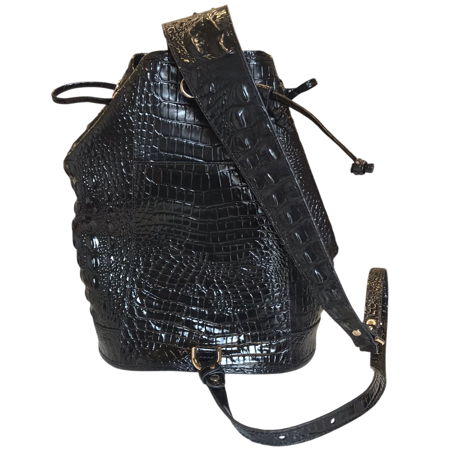 Handbag Designer By Brahmin In Black, Size:Medium