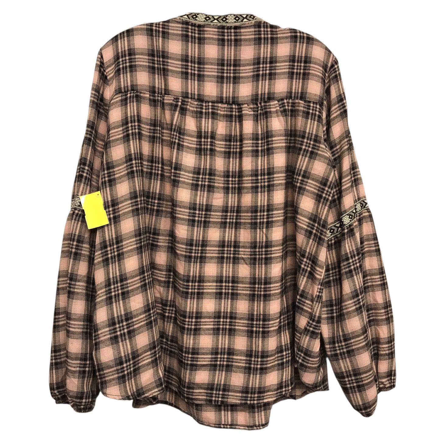 Top Ls By Knox Rose In Plaid Pattern, Size:1X