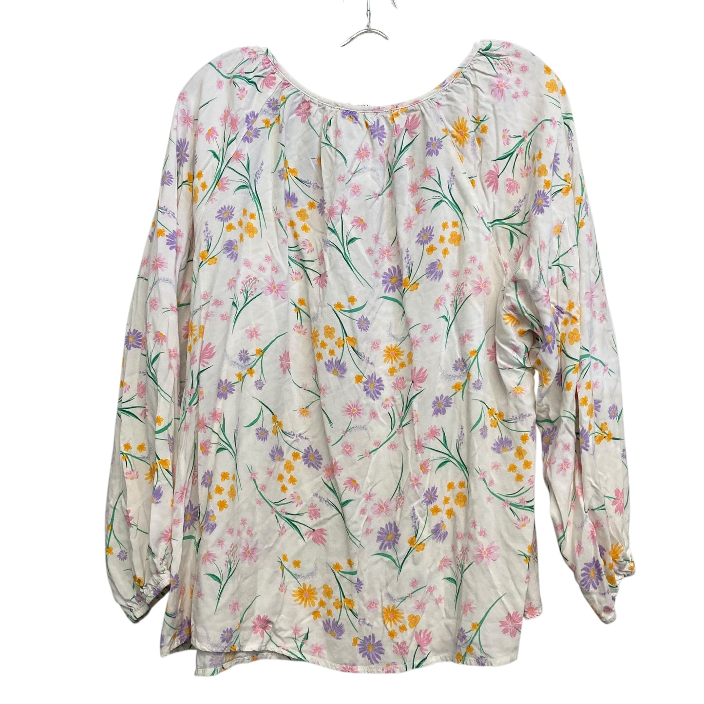 Top Ls By Emily Wonder In Floral Print, Size:1X