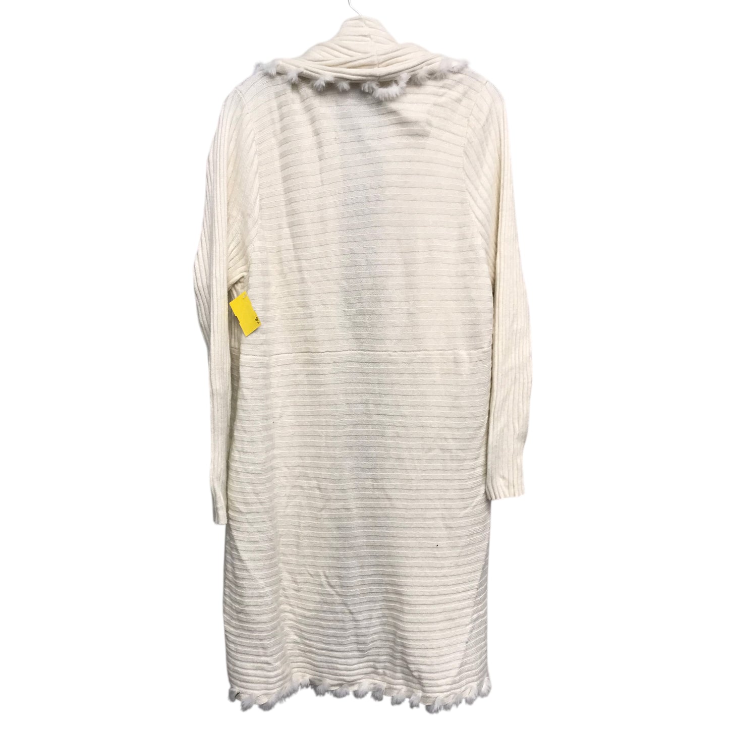 Sweater Cardigan By Chicos In Ivory, Size:Xl