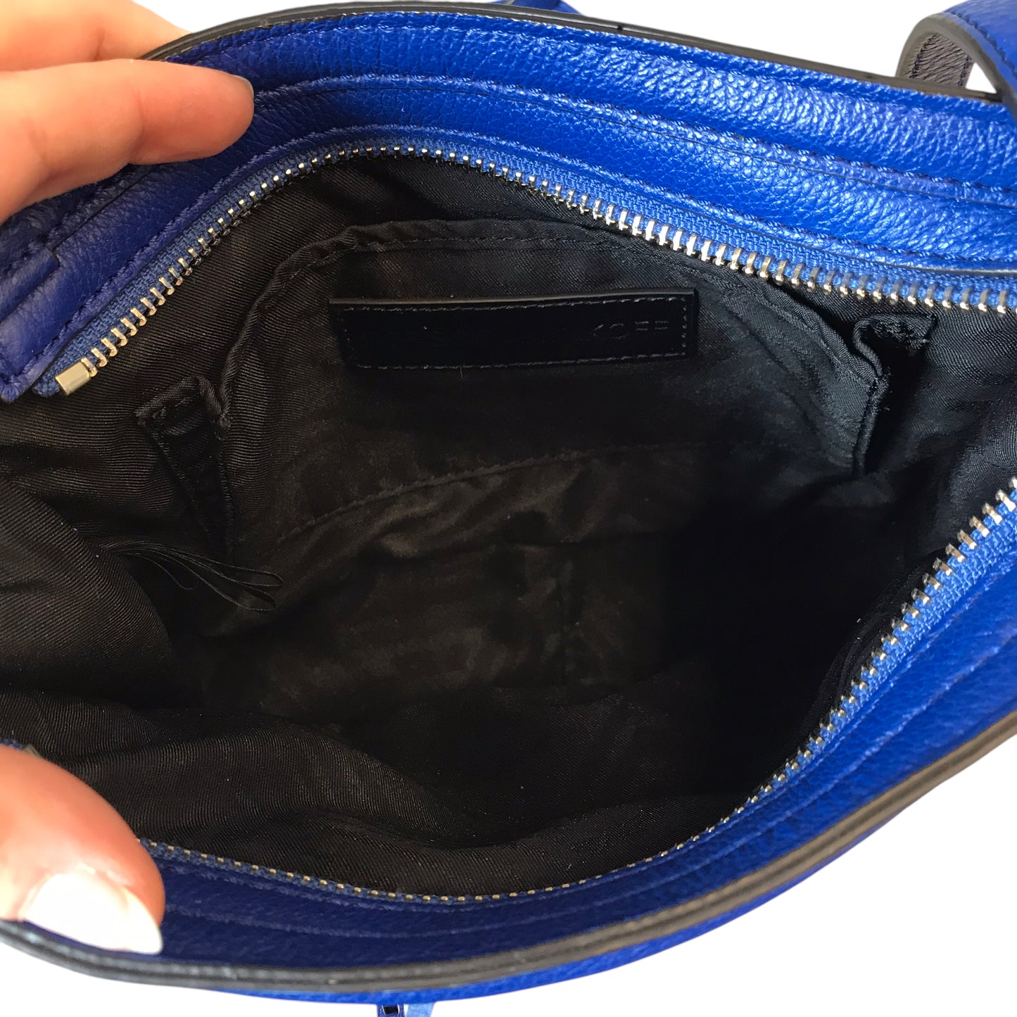Crossbody Designer By Rebecca Minkoff In Blue, Size:Small