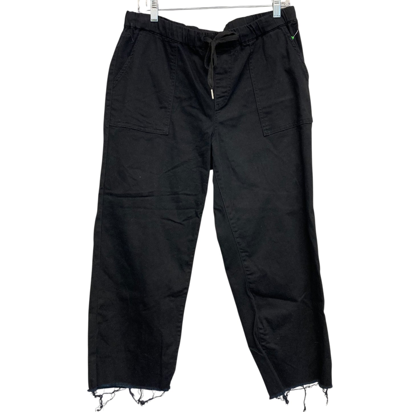 Jeans Wide Leg By Ymi In Black Denim, Size:12