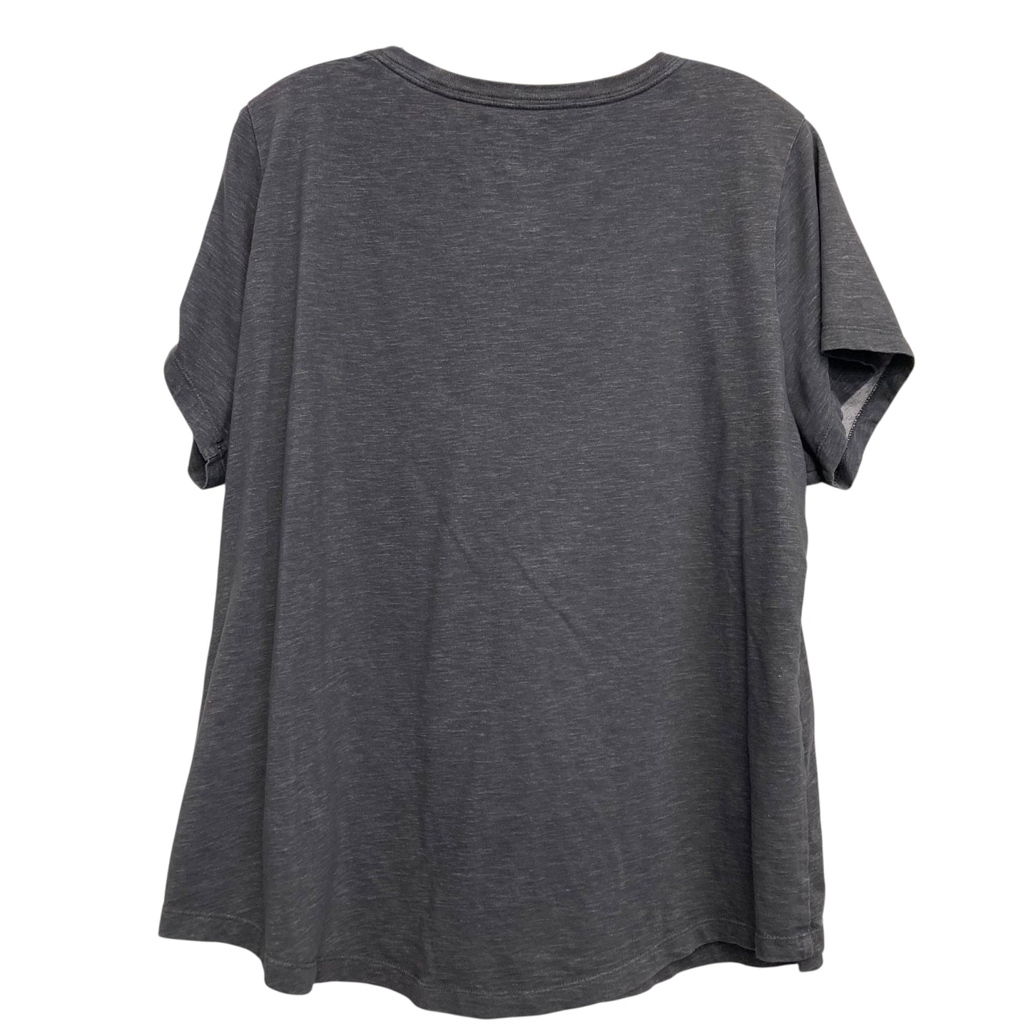 Athletic Top Ss By Nike Apparel In Grey, Size:1X