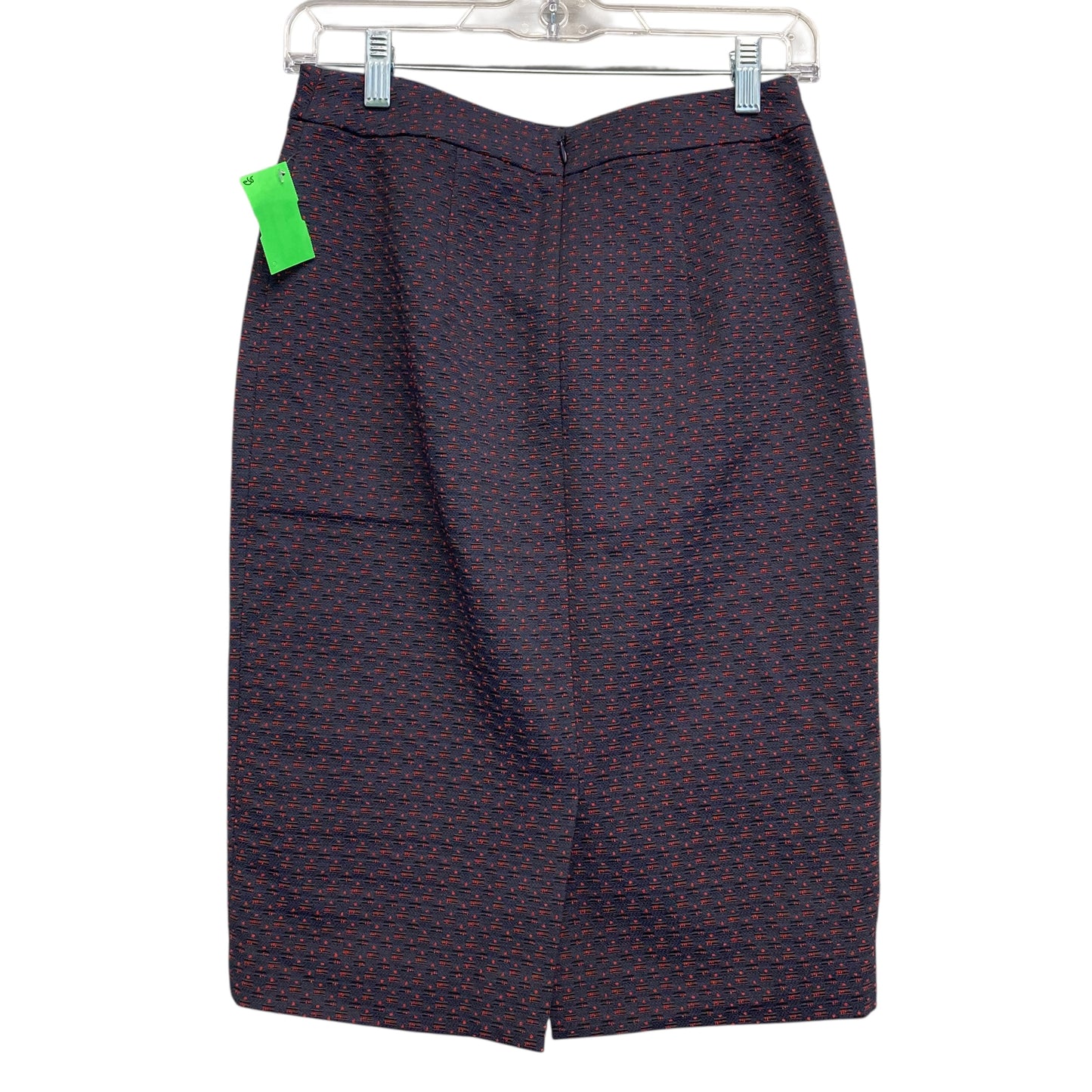 Skirt Midi By Ann Taylor In Blue & Red, Size:0