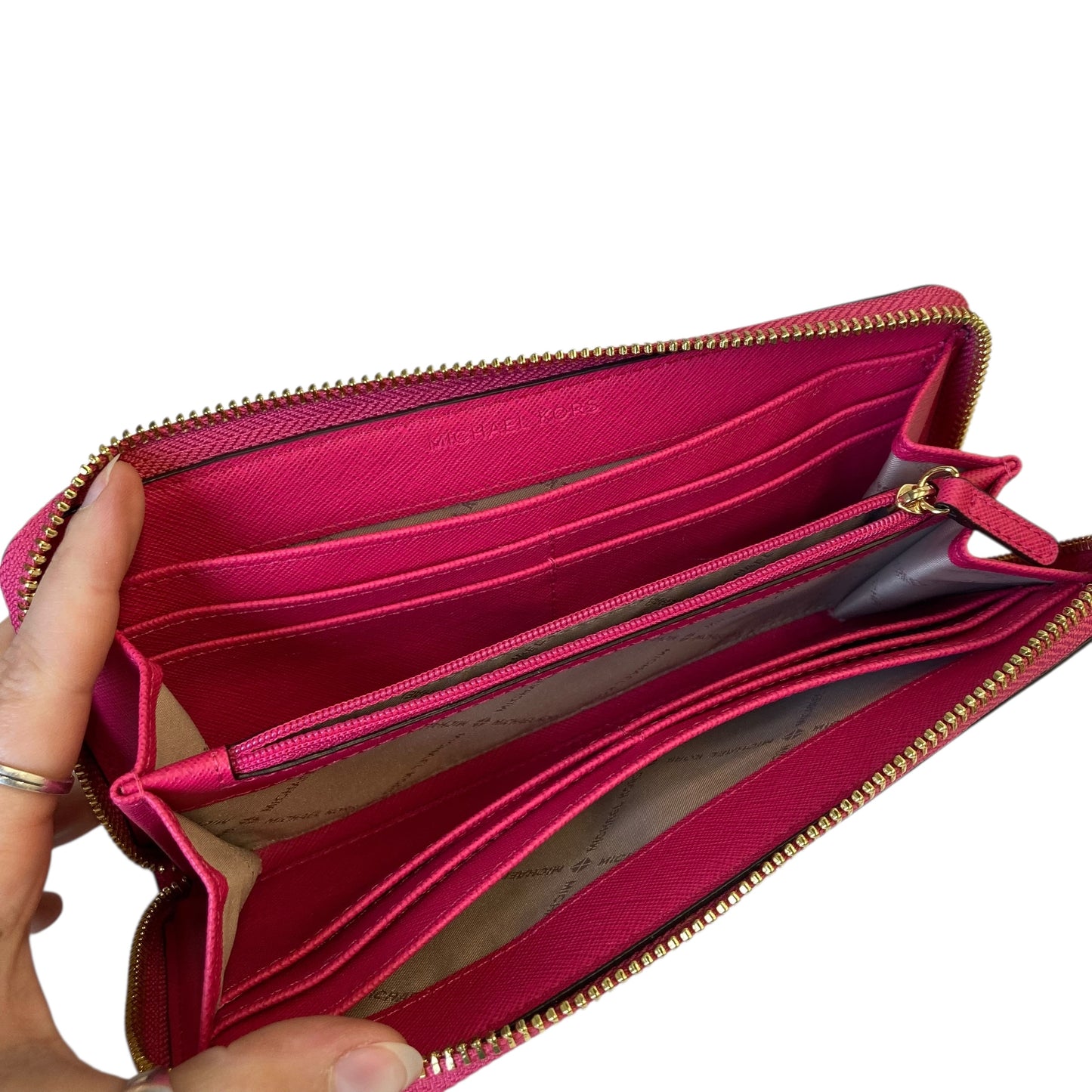 Wallet Designer By Michael Kors In Pink, Size:Large