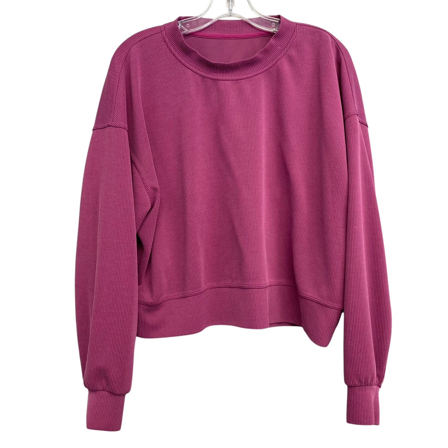 Athletic Sweatshirt Crewneck By Lululemon In Pink, Size:M