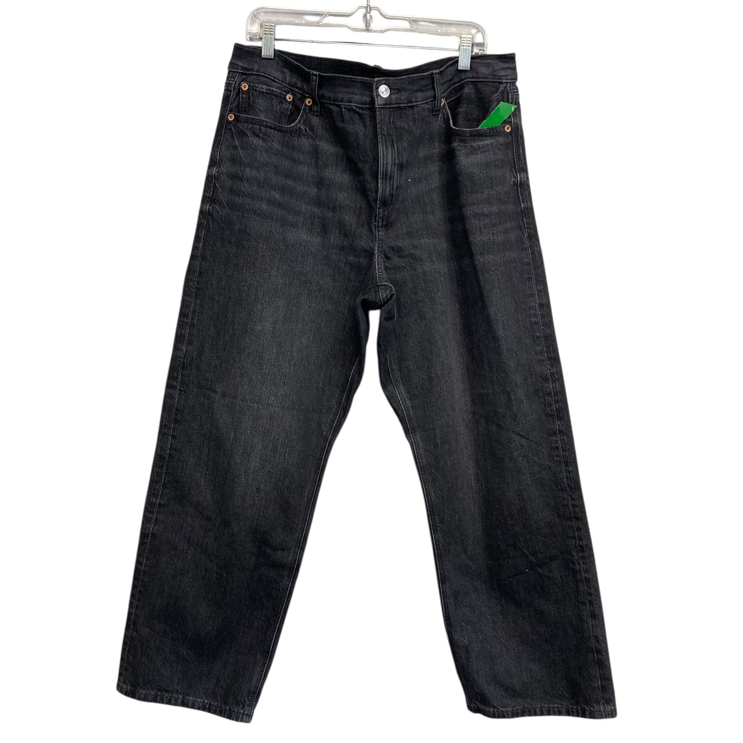 Jeans Wide Leg By American Eagle In Black, Size:10