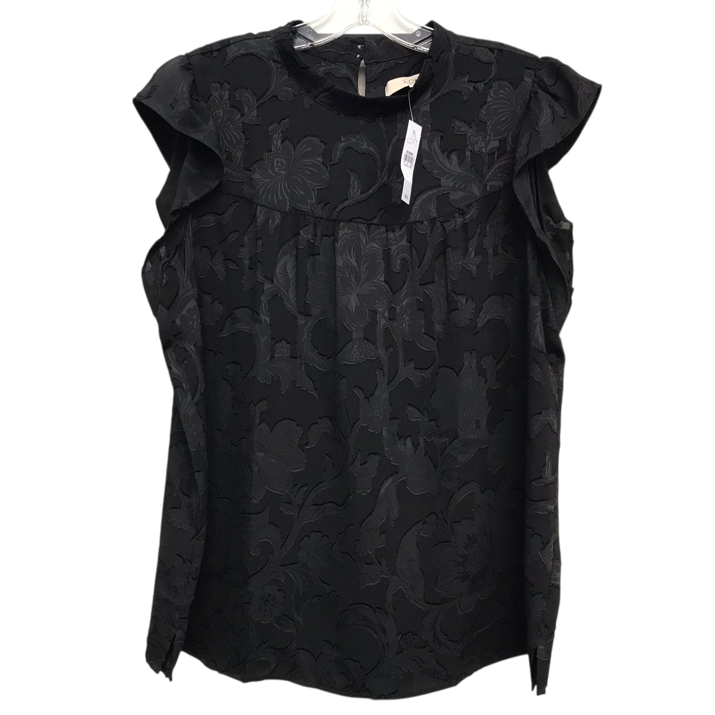Top Sleeveless By Loft In Black, Size:L