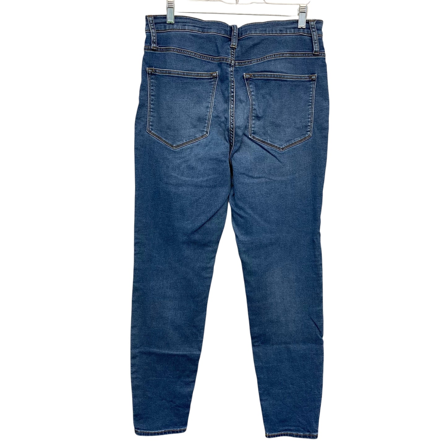 Jeans Skinny By J. Crew In Blue Denim, Size:10