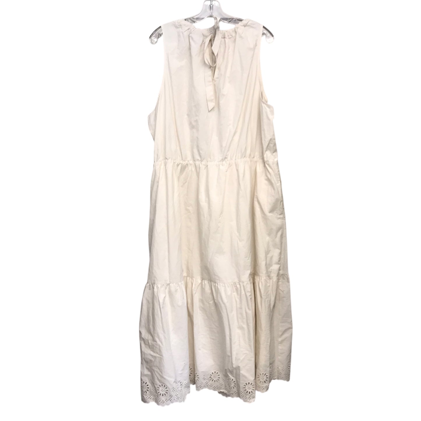 Dress Casual Maxi By Ava & Viv In Cream, Size:3X