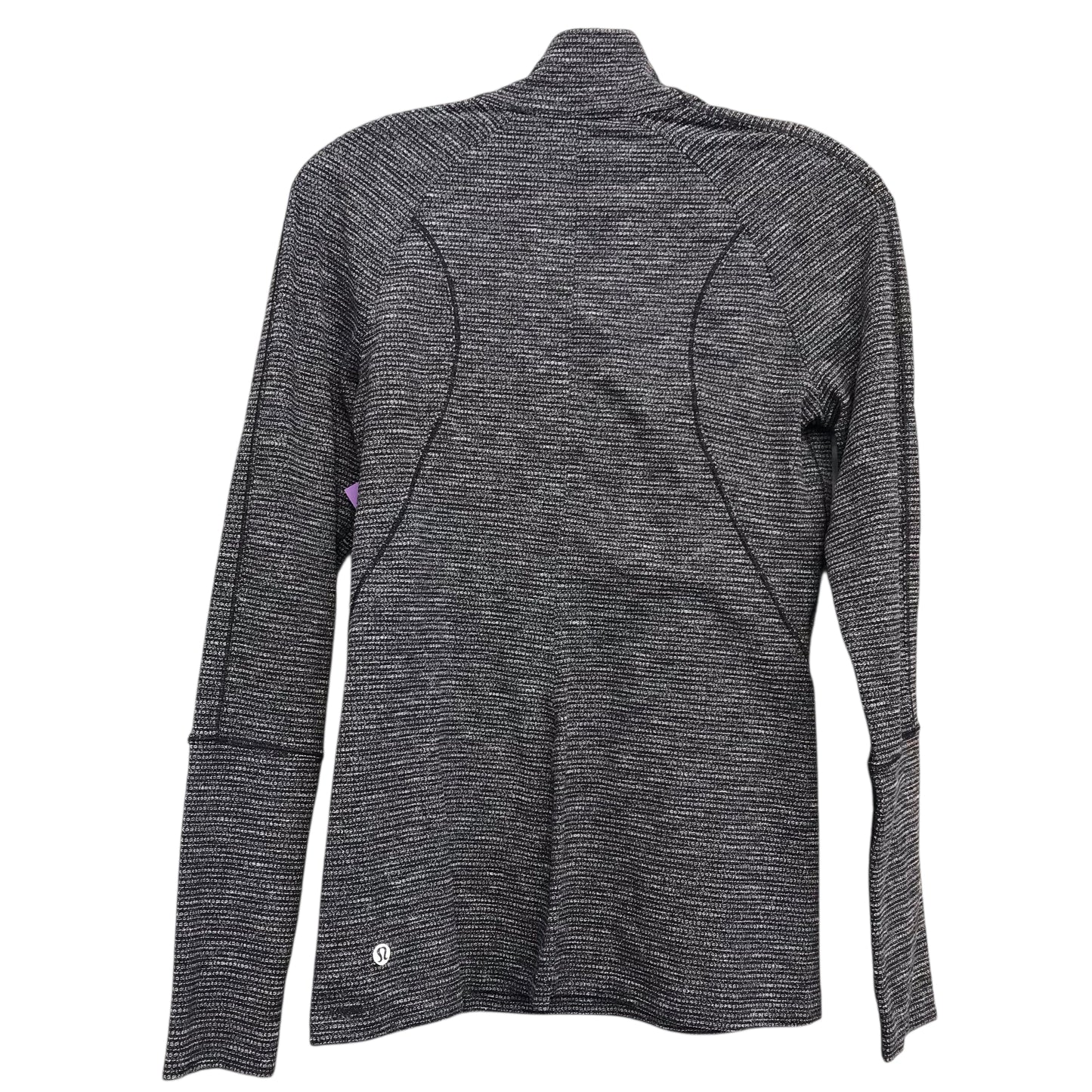 Athletic Top Ls Collar By Lululemon In Grey, Size:S