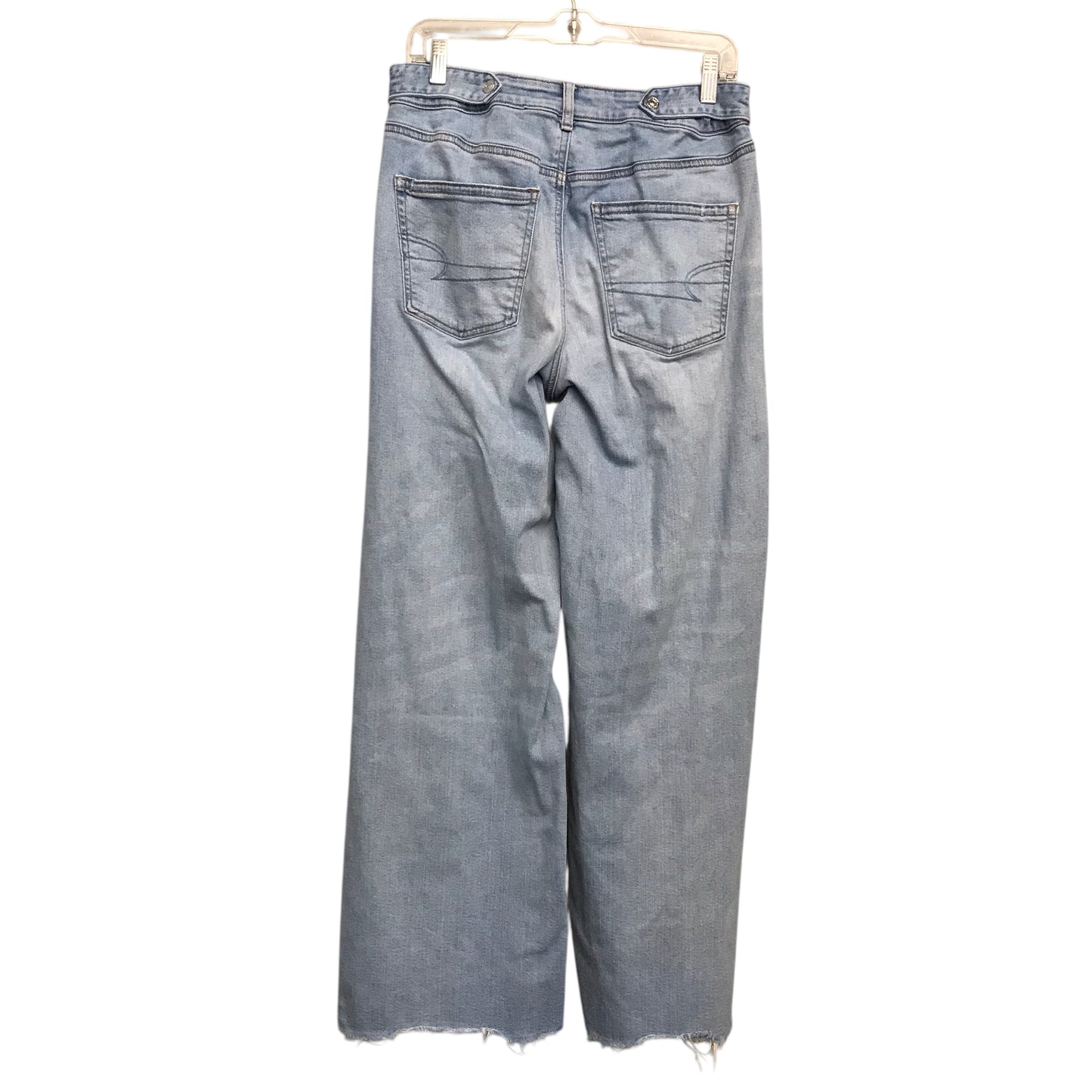 Jeans Wide Leg By American Eagle In Blue Denim, Size:10