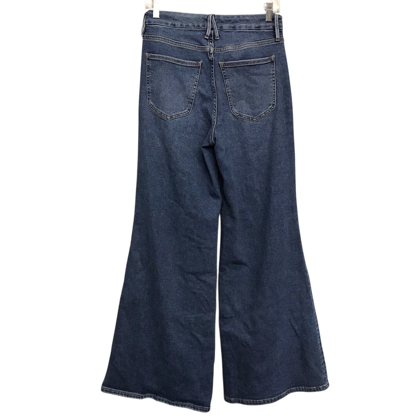 Jeans Wide Leg By Good American In Blue Denim, Size:8