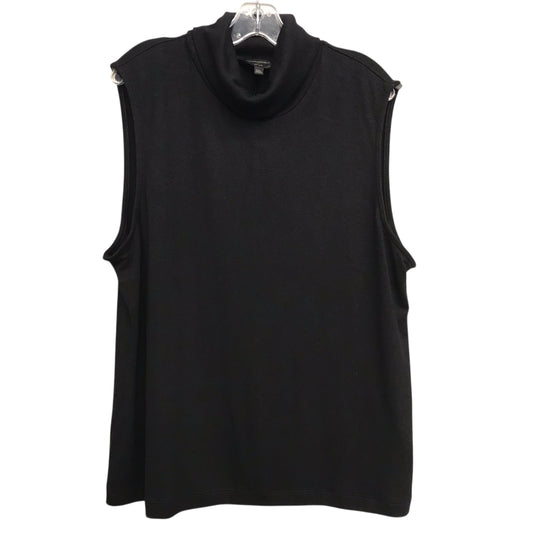 Top Sleeveless By Banana Republic In Black, Size:1X