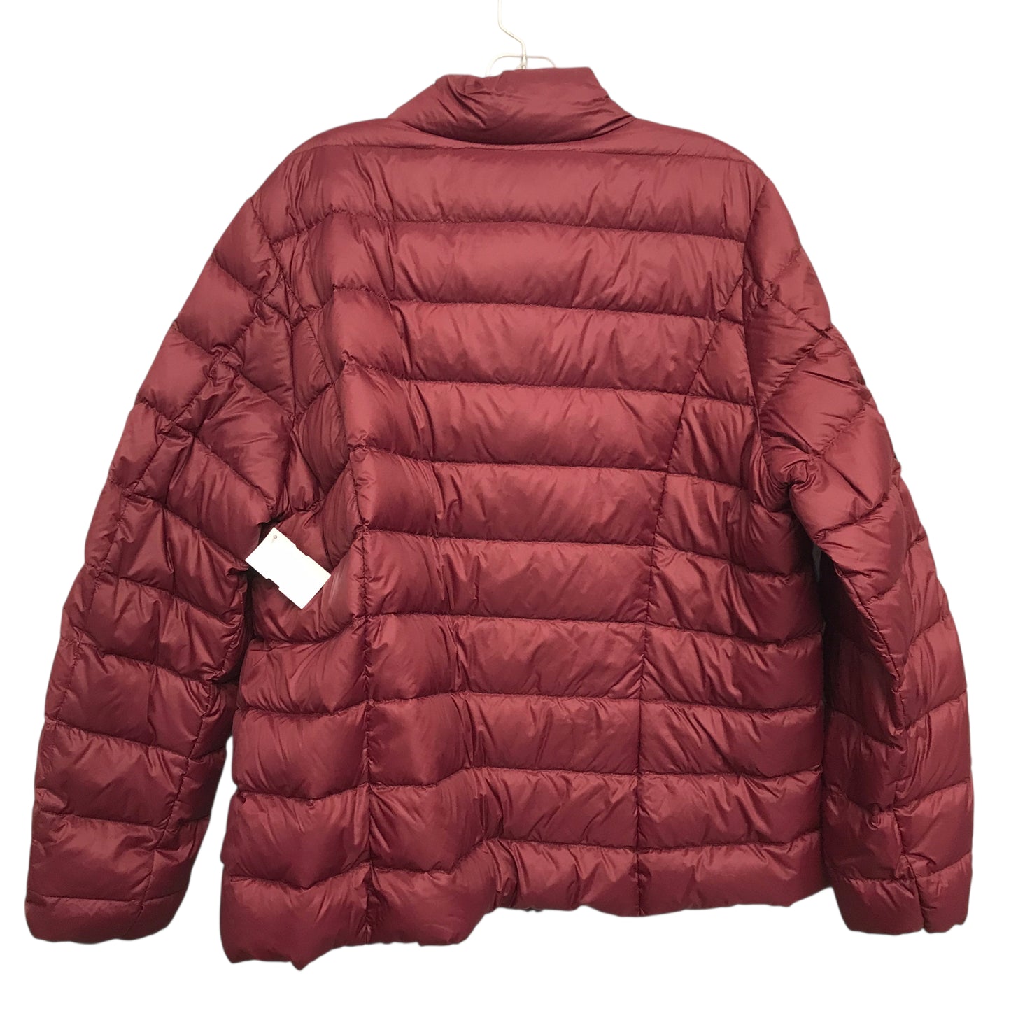 Coat Puffer & Quilted By Eddie Bauer In Maroon, Size:2X