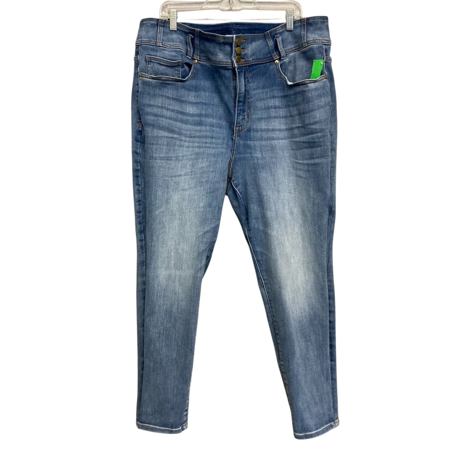 Jeans Straight By Lane Bryant In Blue Denim, Size:22