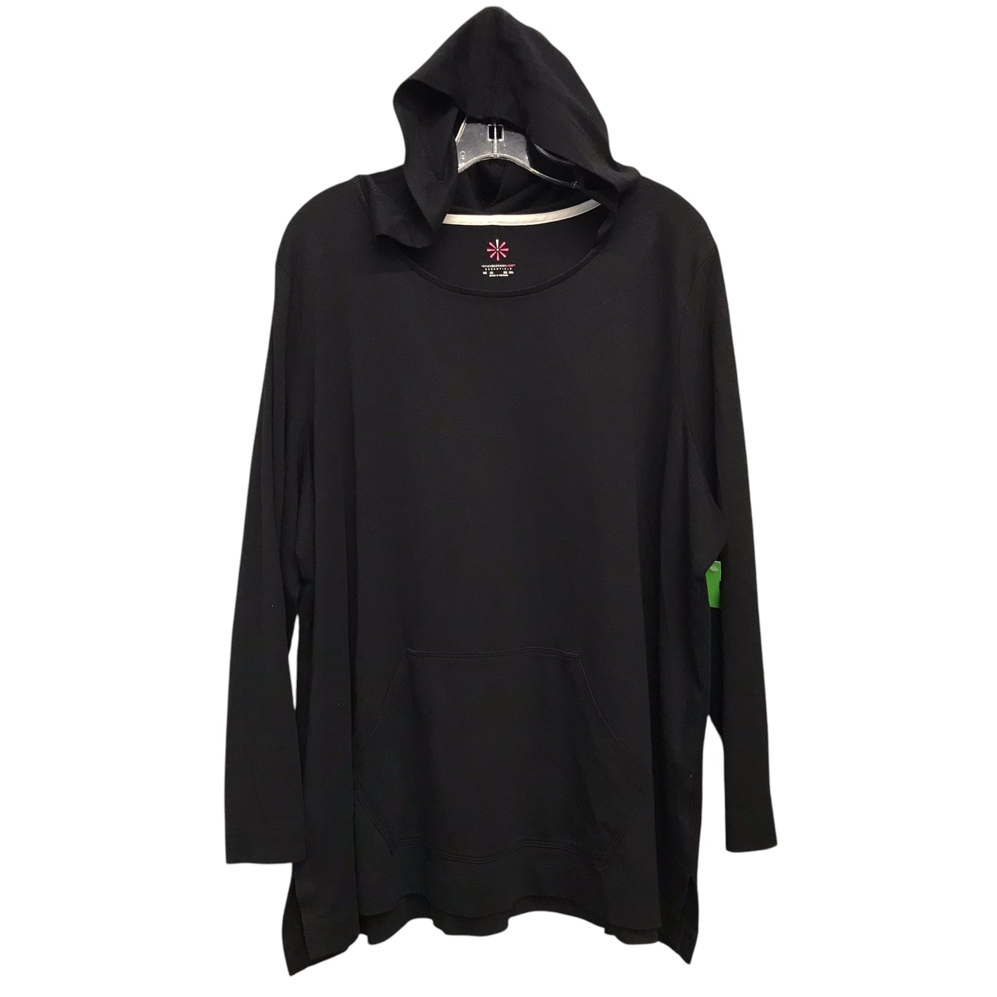Top Ls By Isaac Mizrahi Live Qvc In Black, Size:3X