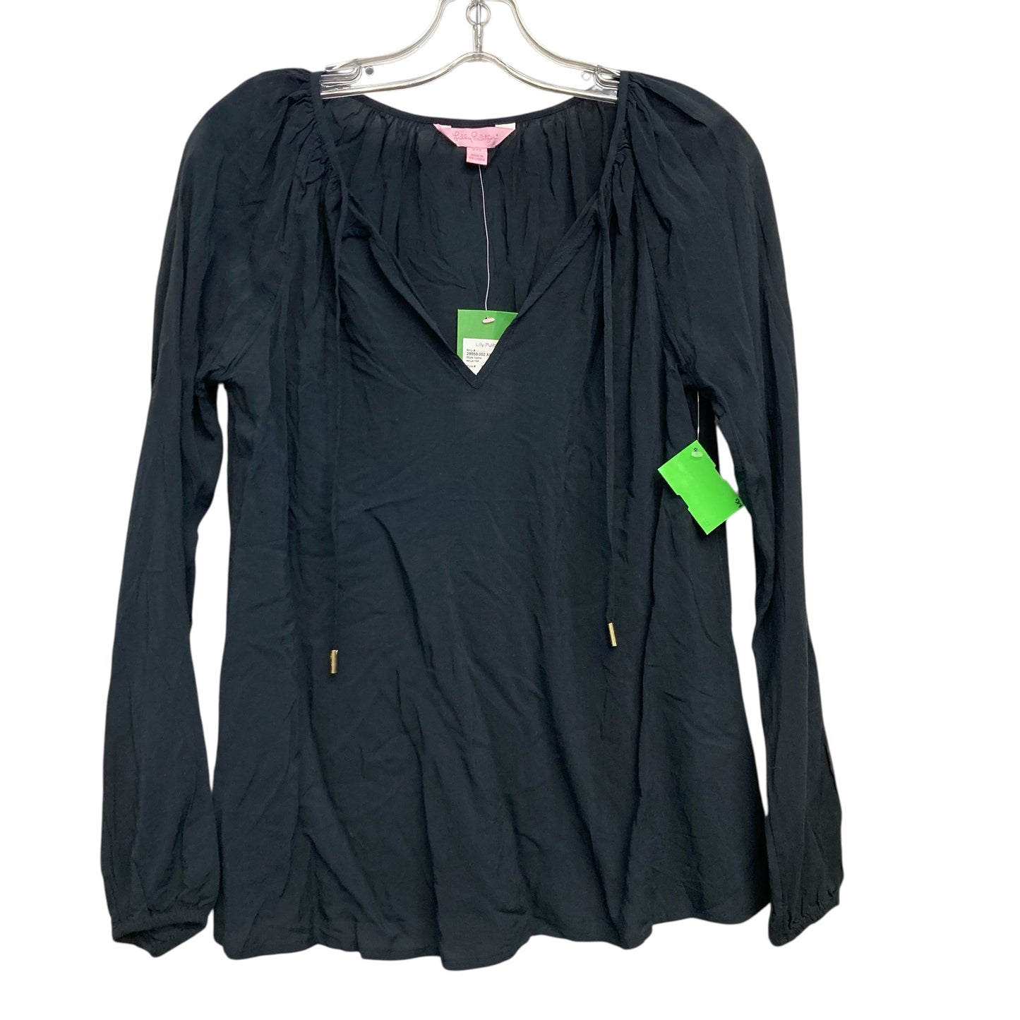 Top Ls Designer By Lilly Pulitzer In Black, Size:Xxs