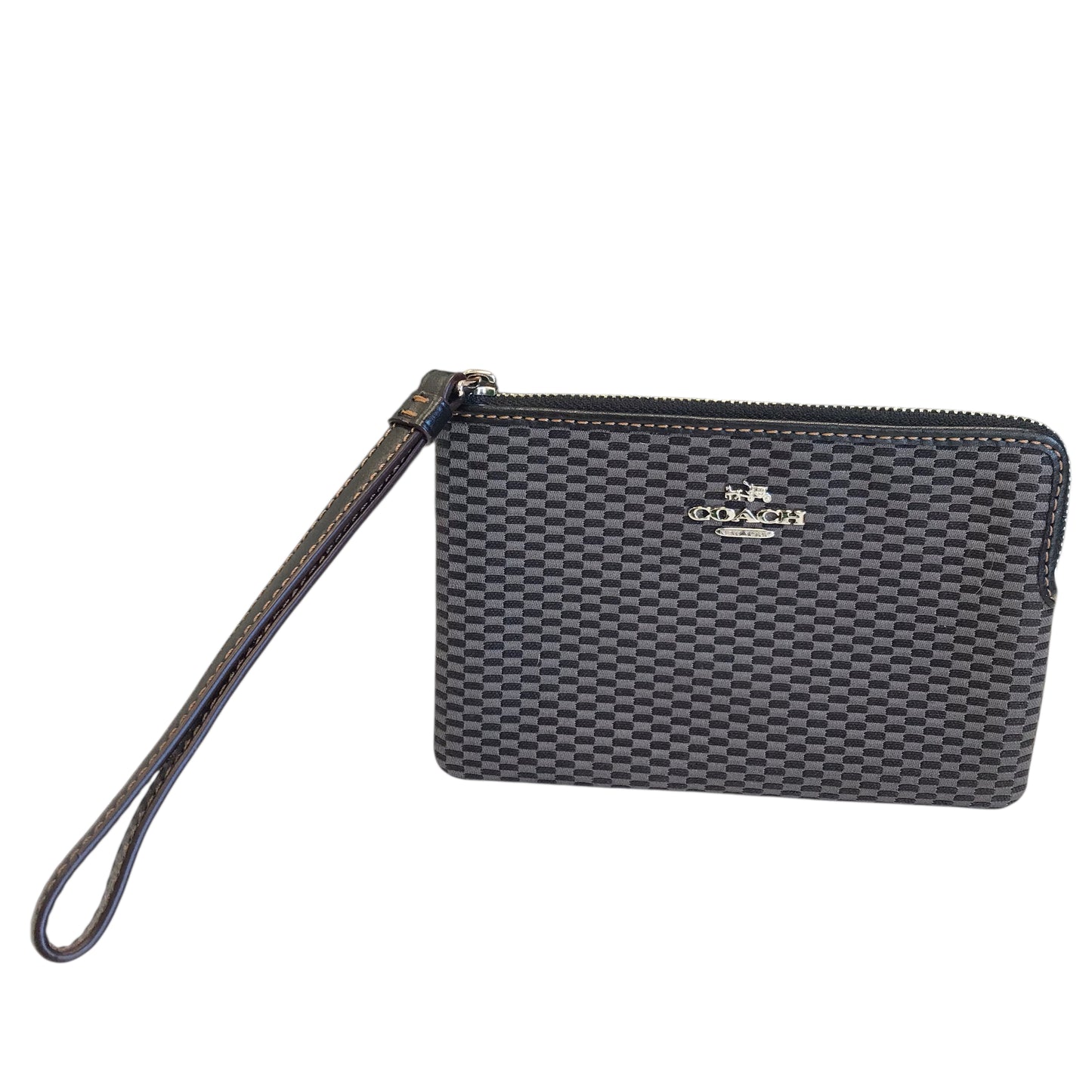Wristlet Designer By Coach In Black & Grey, Size:Small