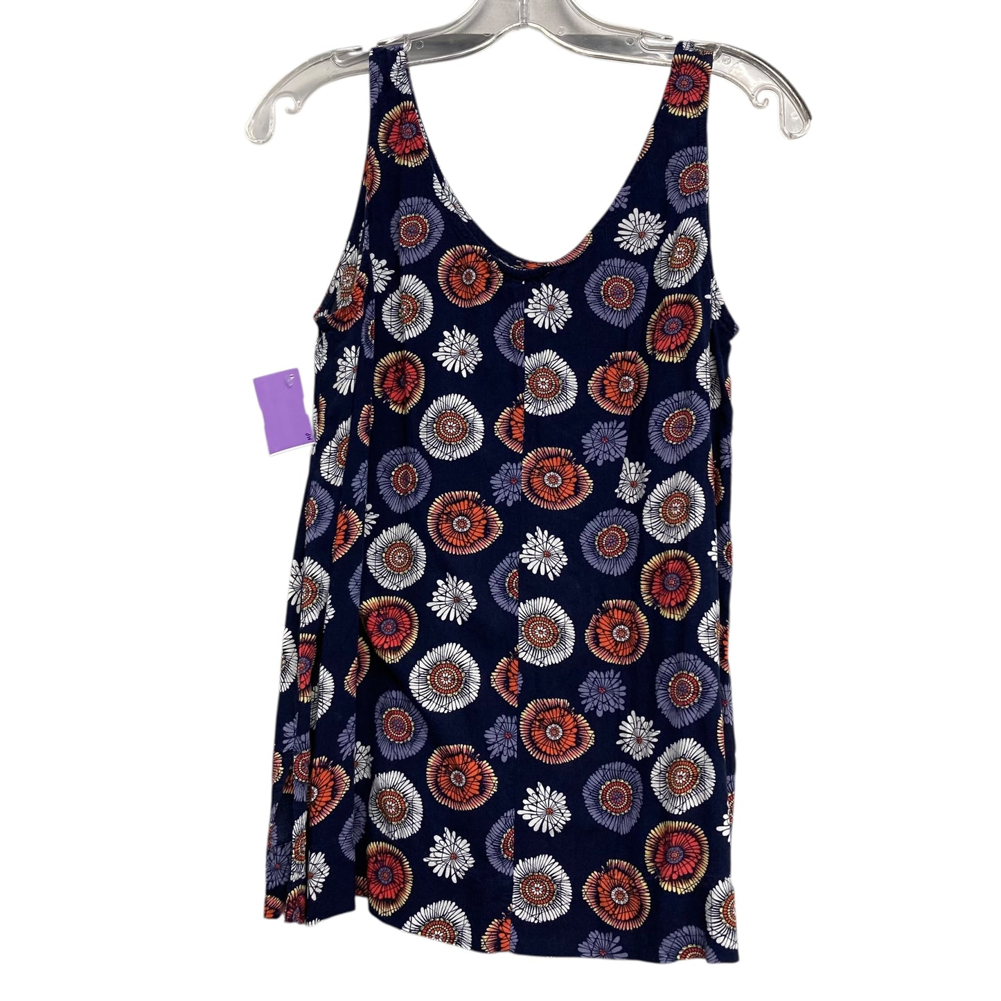 Top Sleeveless By Loft In Floral Print, Size:Xs