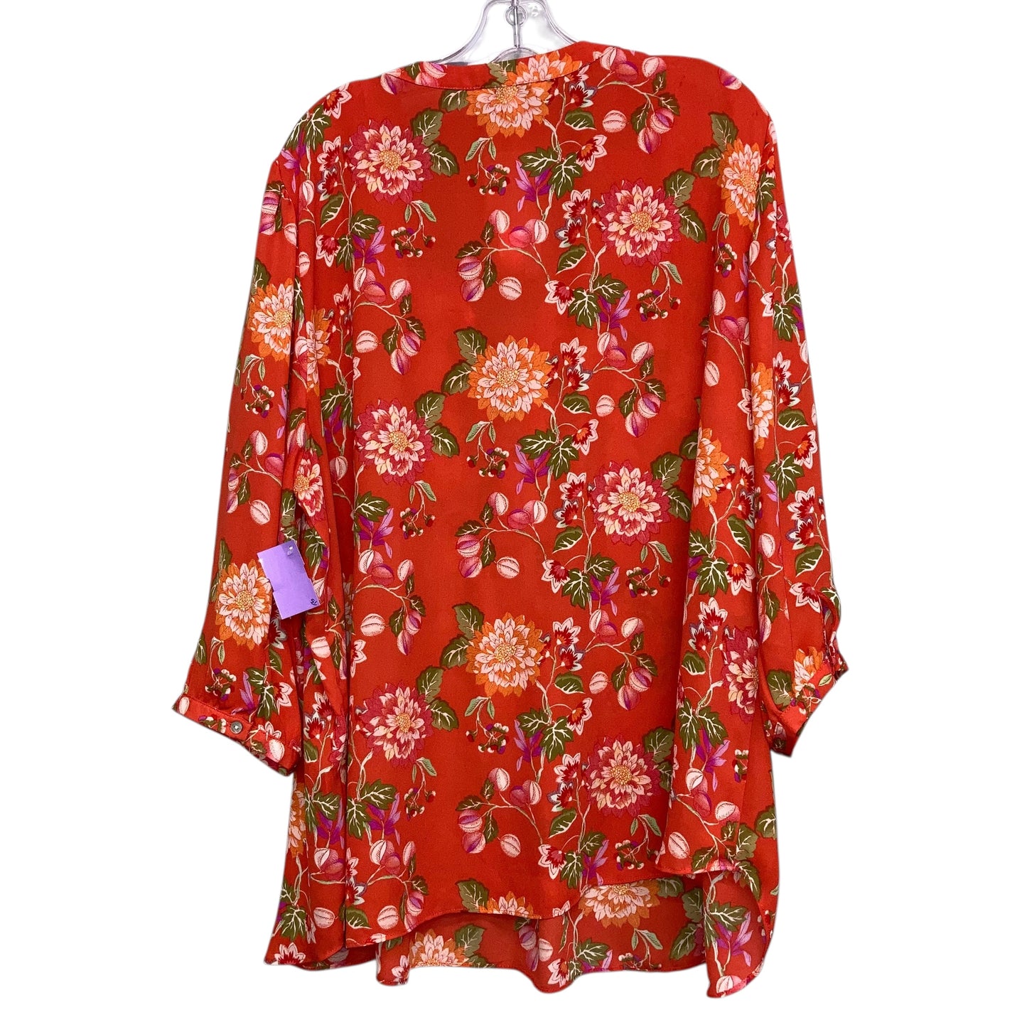 Top 3/4 Sleeve By Rose And Olive In Floral Print, Size:3X