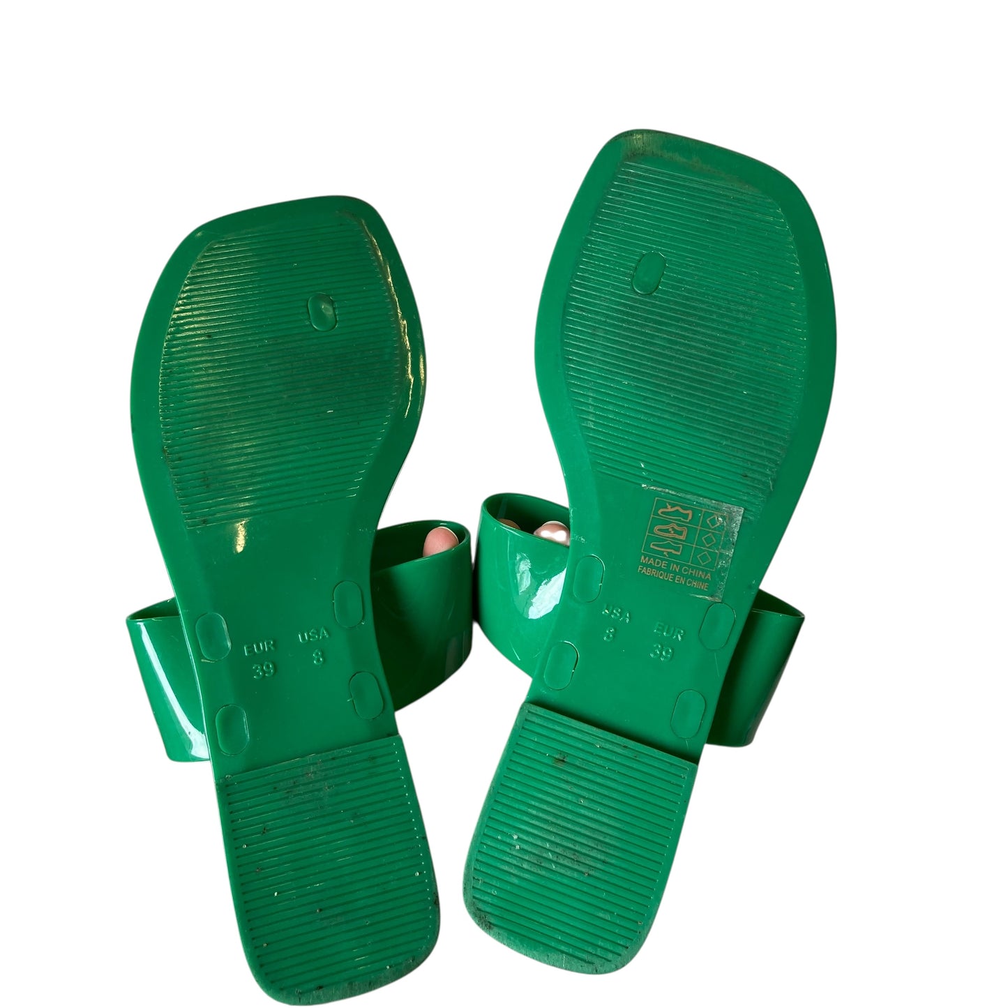 SANDALS FLATS by Jeffrey Campbell In GREEN, Size: 8