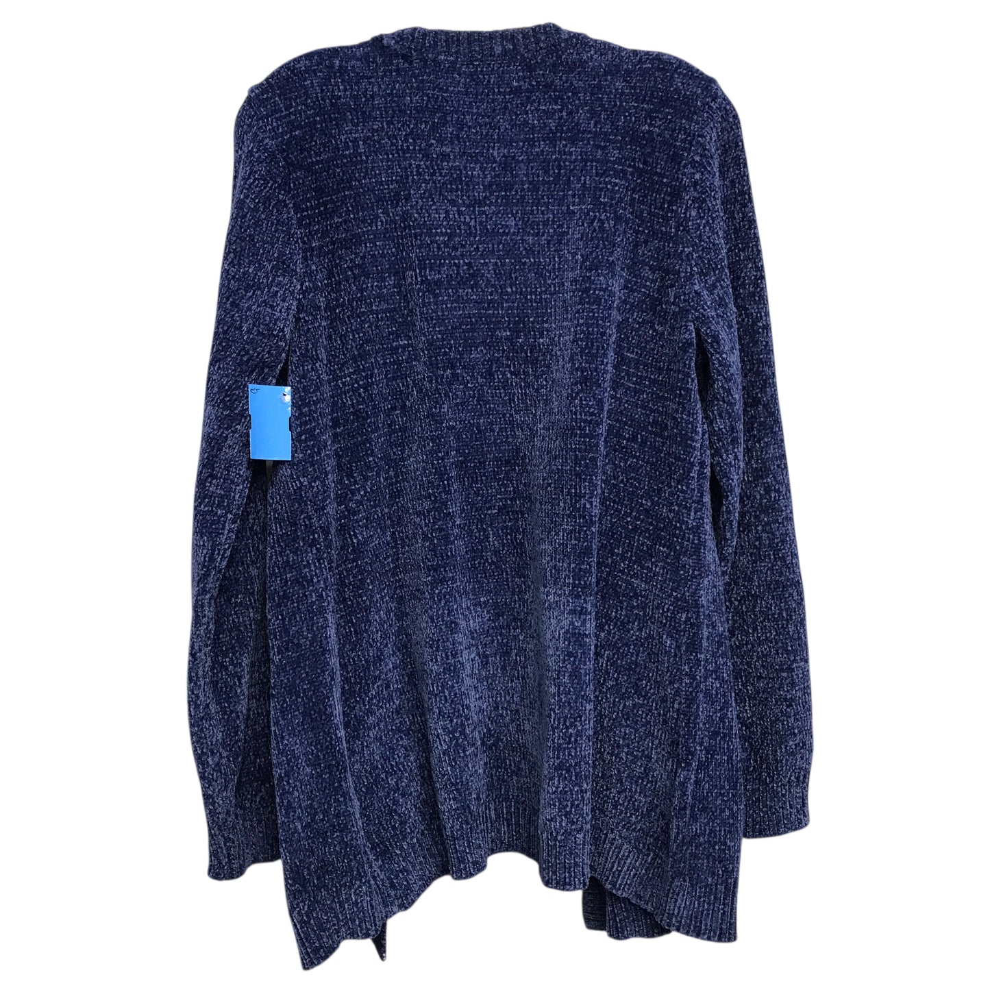 Sweater Cardigan By Karen Scott In Blue, Size:M