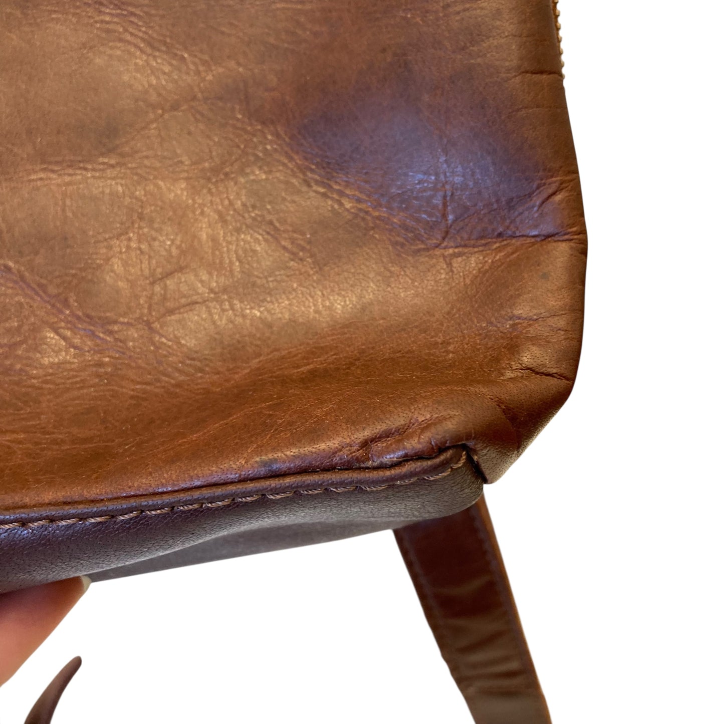 Backpack Leather By Wild West In Brown, Size:Medium