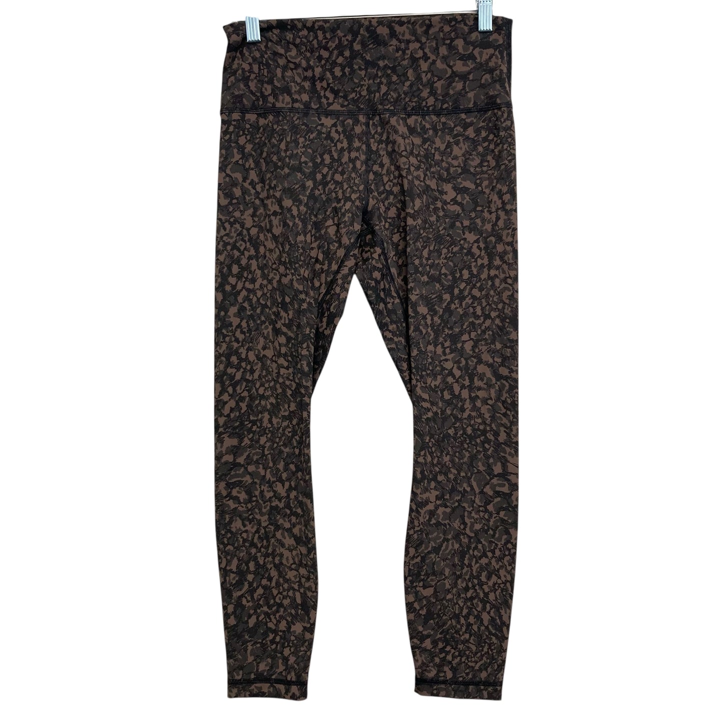 Athletic Leggings By Lululemon In Black & Brown, Size:M
