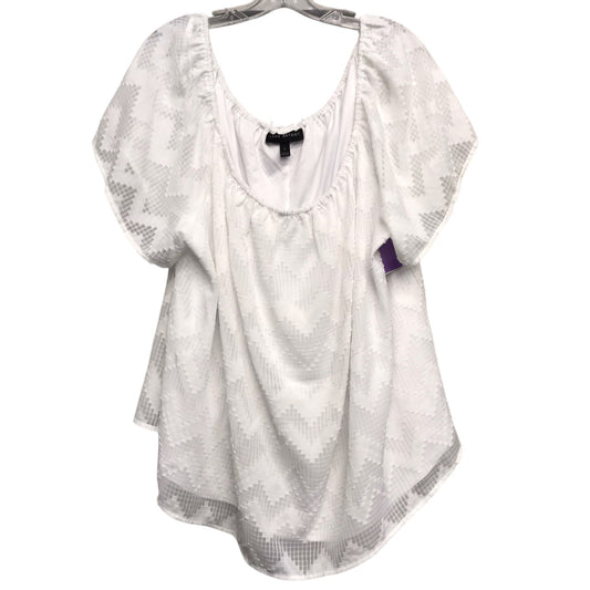 Top Ss By Lane Bryant In White, Size:3X