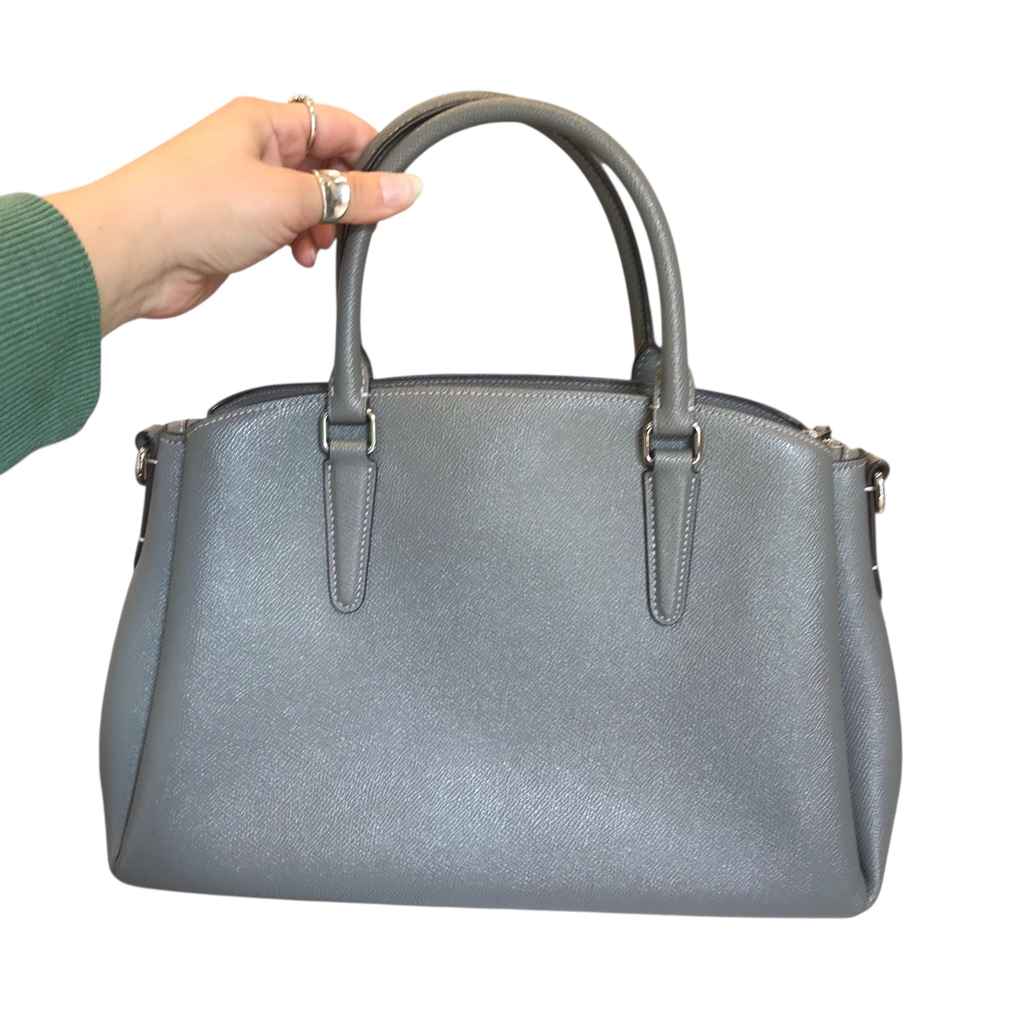 Handbag Designer By Coach In Grey, Size:Medium
