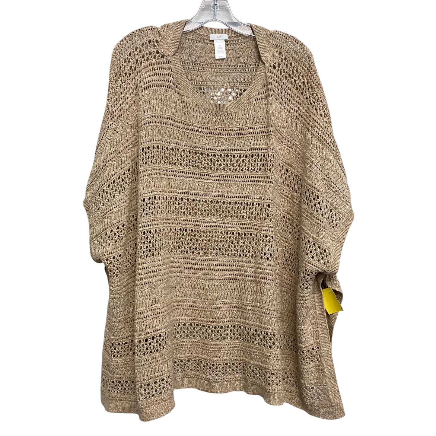 Sweater Ss By J. Jill In Taupe, Size:M