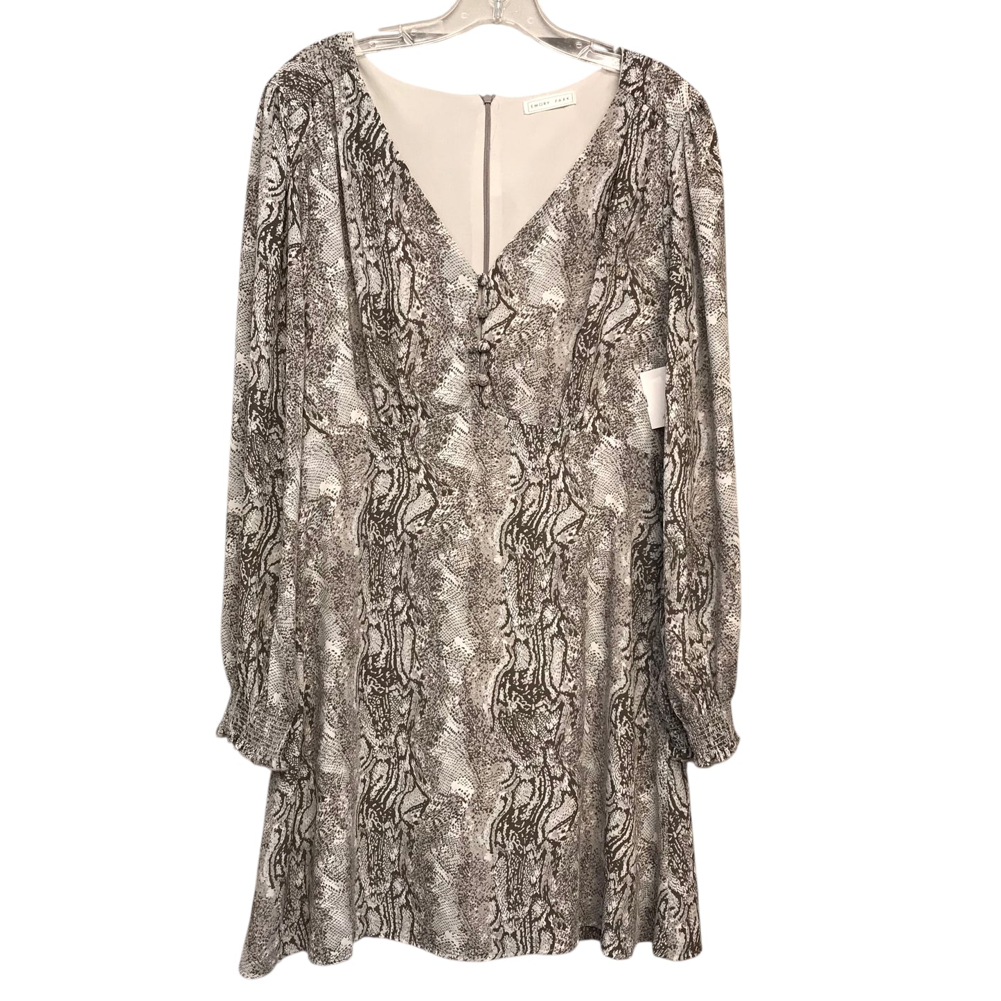 Dress Casual Short By Emory Park In Snakeskin Print, Size:L