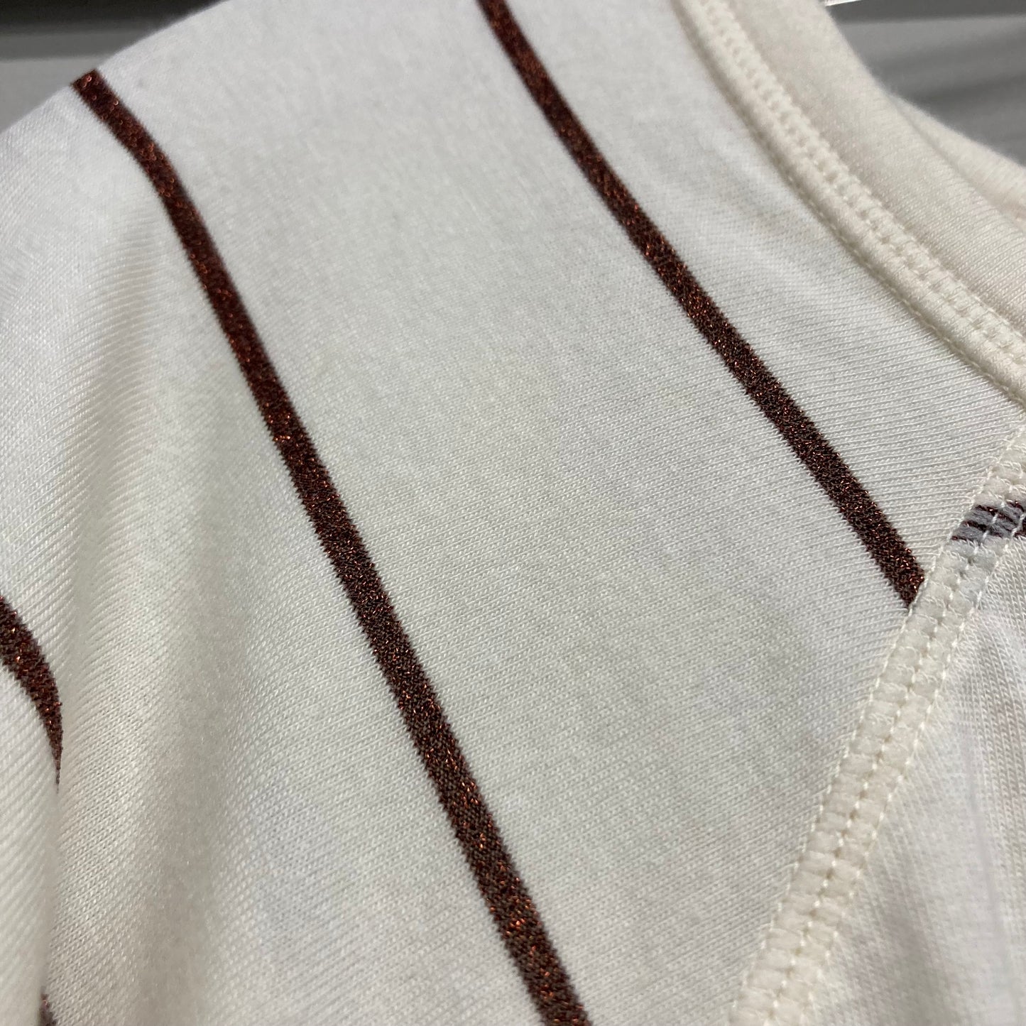 Top Ls By Talbots In Brown & Cream, Size:3X