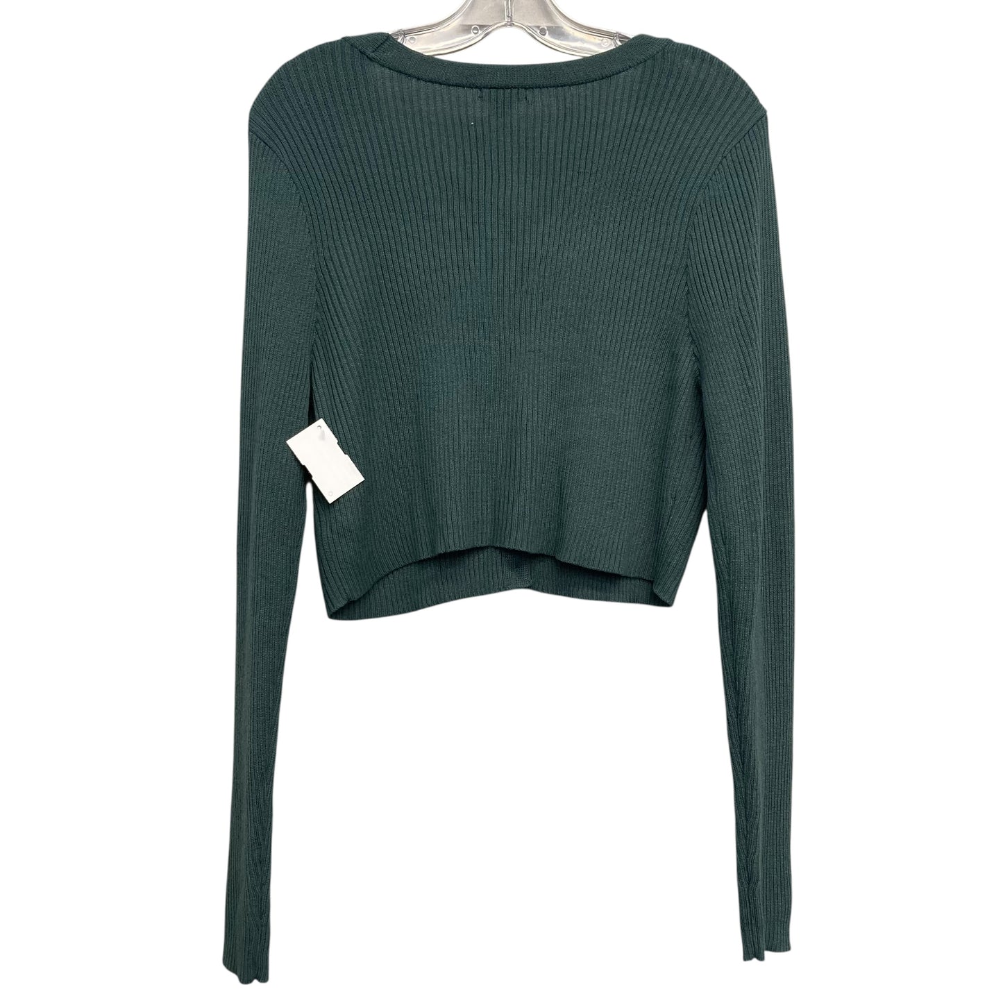 Sweater Cardigan By Wild Fable In Green, Size:1X