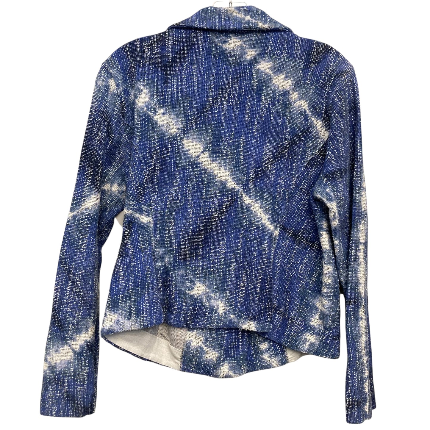 Jacket Moto By Nic + Zoe In Blue, Size:L