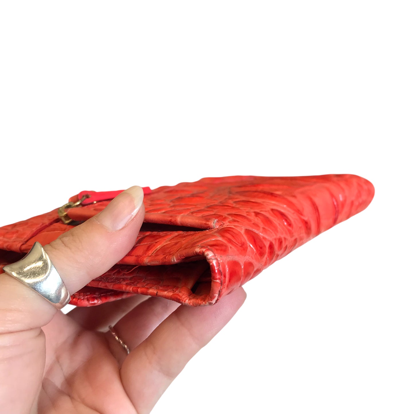 Wallet Designer By Brahmin In Orange, Size:Large
