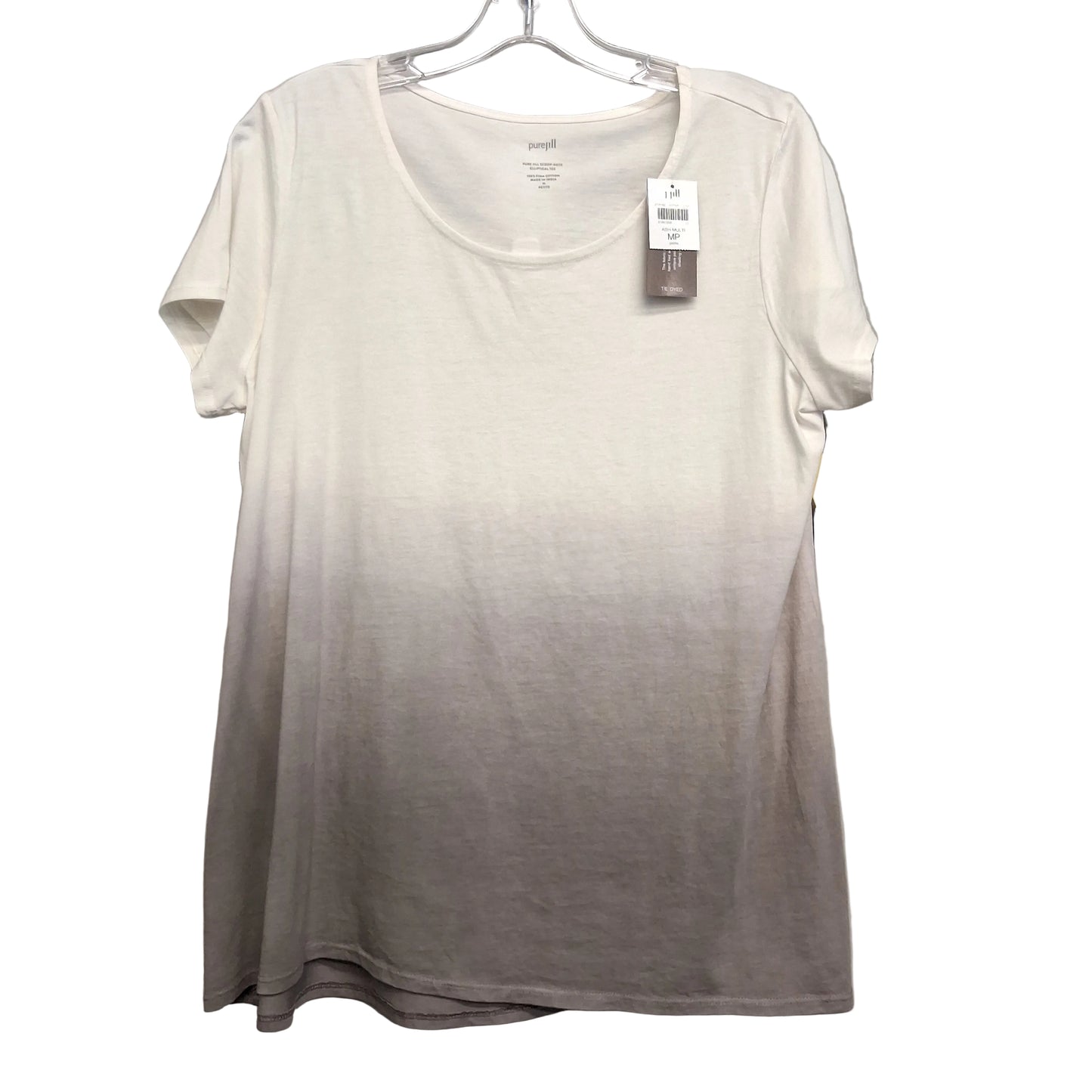 Top Ss Basic By Pure Jill In Grey & White, Size:M