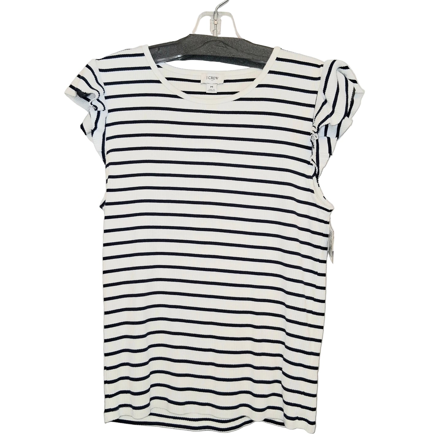 Top Sleeveless By J. Crew In Striped Pattern, Size:M