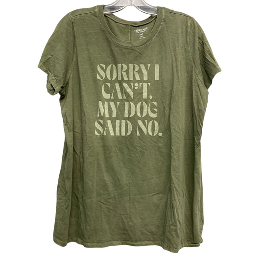 Top Ss Basic By Torrid In Green, Size:M