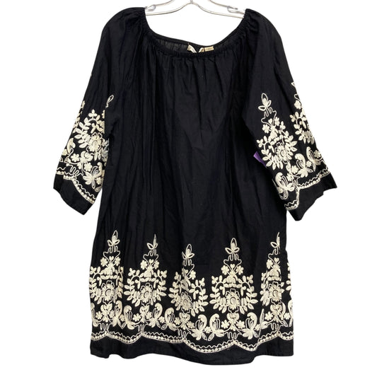 Top Ls By Studio West In Black & Cream, Size:Xl
