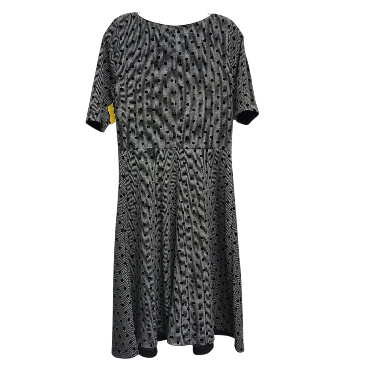 Dress Casual Midi By Lands End In Polkadot Pattern, Size:S