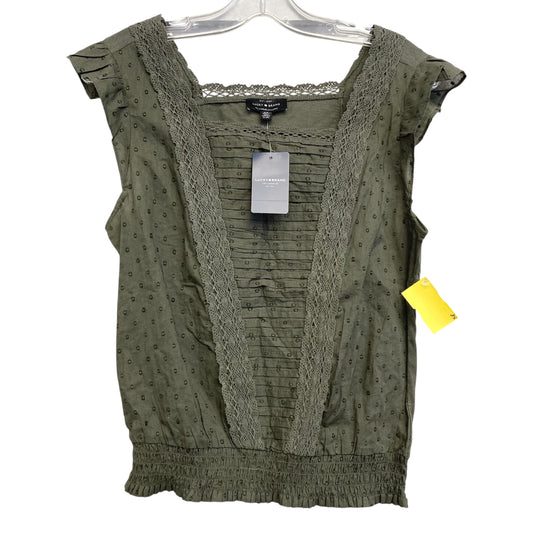Top Sleeveless By Lucky Brand In Green, Size:S