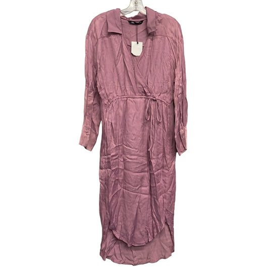 Dress Work By Zara In Purple, Size:4